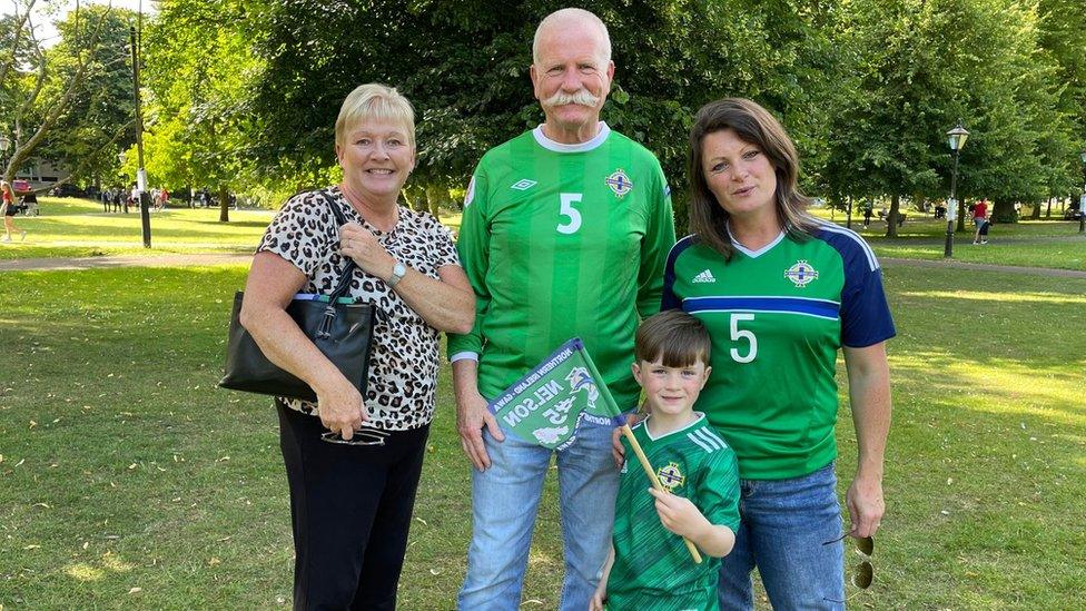 The family of Northern Ireland footballer Julia Nelson said they were proud of her and the team