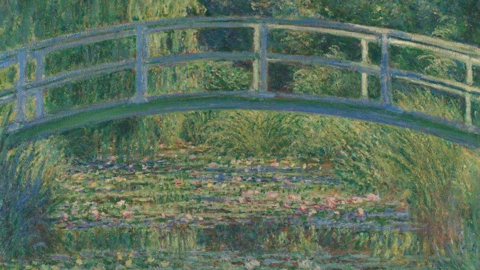 Monet's Water-Lily Pond painting