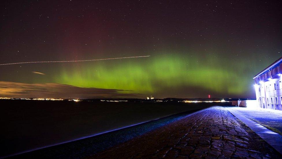 Aurora over Edinburgh