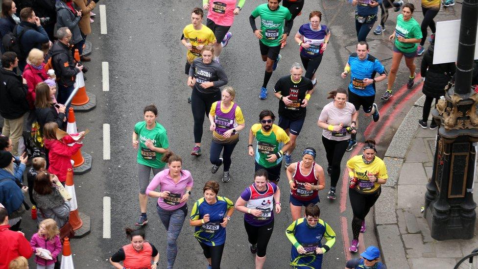 London Marathon runners