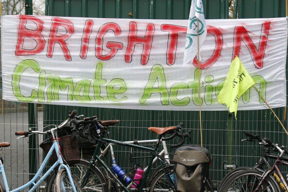 Poster and bikes