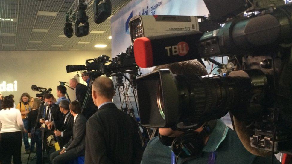 Press at the Valdai conference