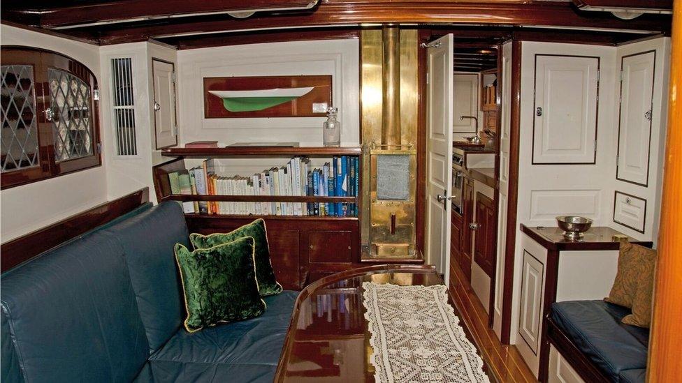 A view of the cabin of the Mary Rose