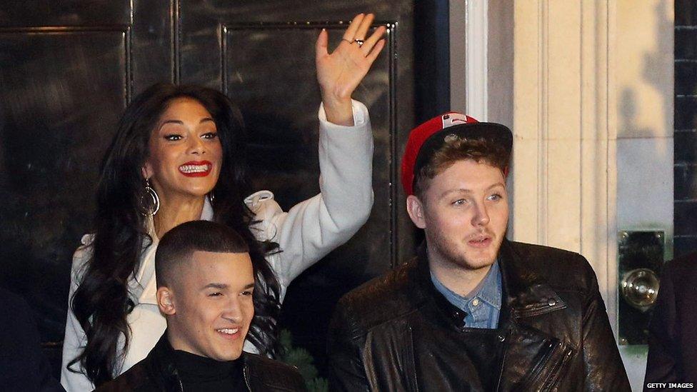 James says he's still good friends with his mentor on X Factor, Nicole Scherzinger