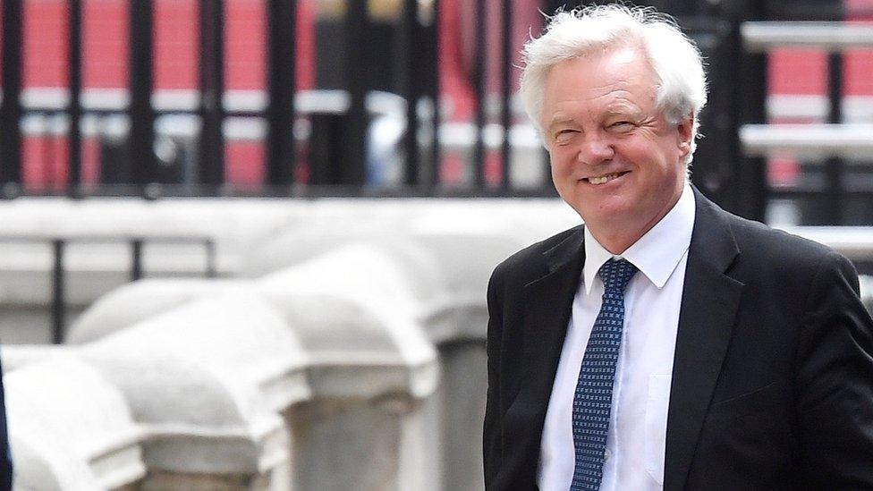 Britain's Secretary of State for Departing the EU David Davis arrives in Downing Street in London, June 7, 2018