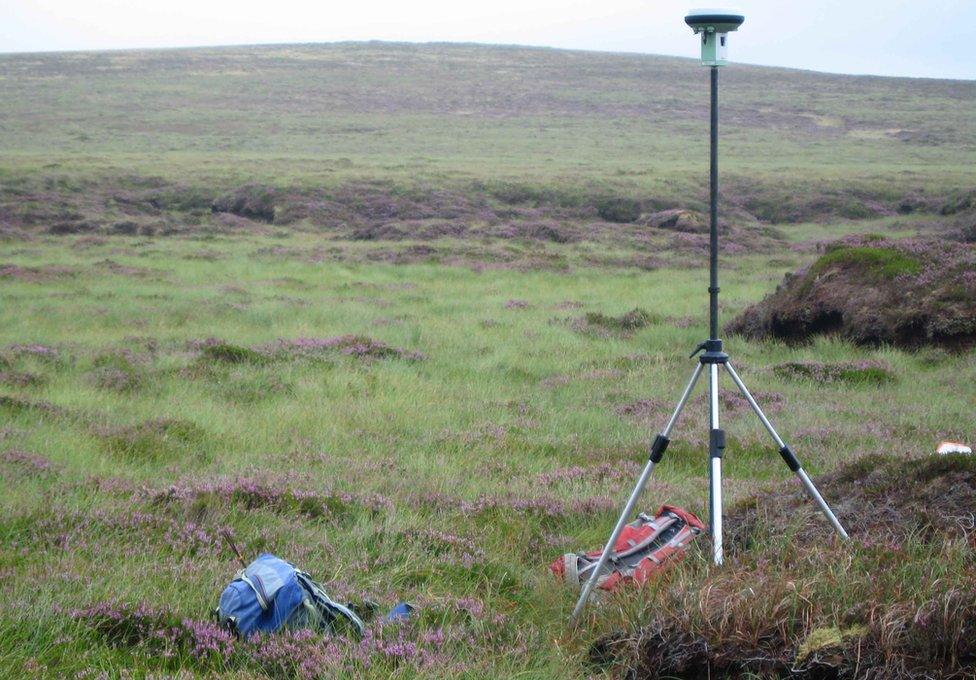 Survey equipment on Miller Moss