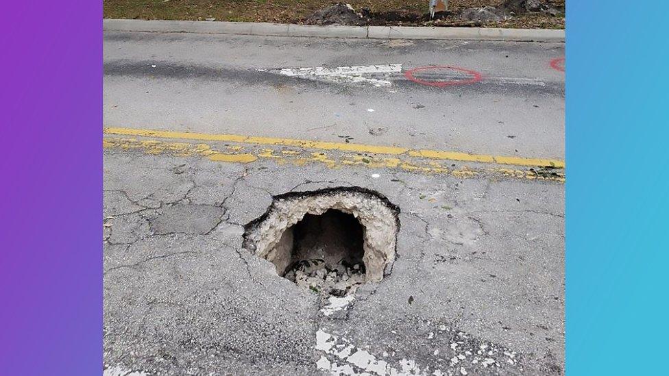 Sinkhole.