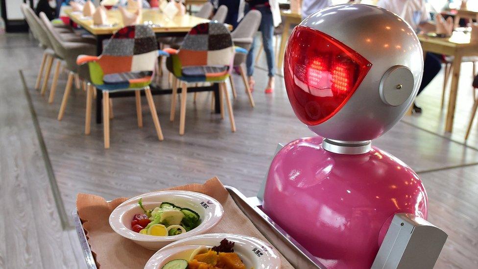 File image of a robot waiter