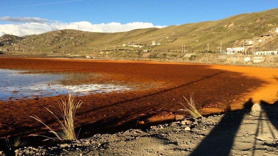 Dry lake in Cerro de Pasco, Peru