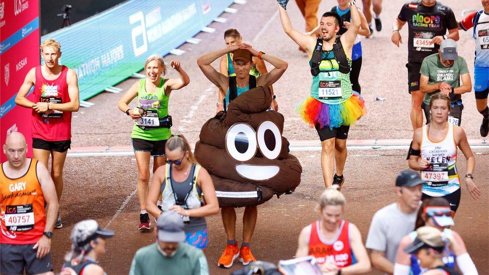 London marathon finish line