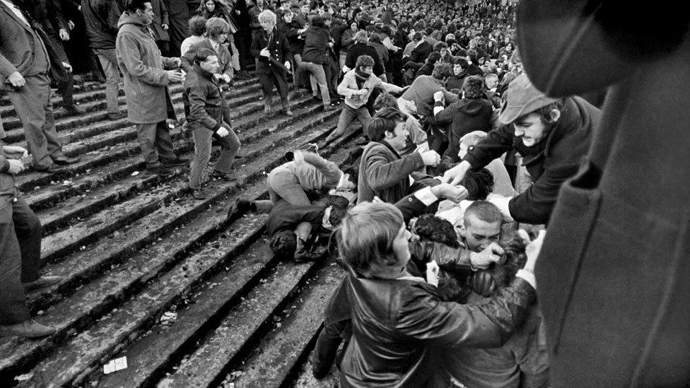 fighting on terrace