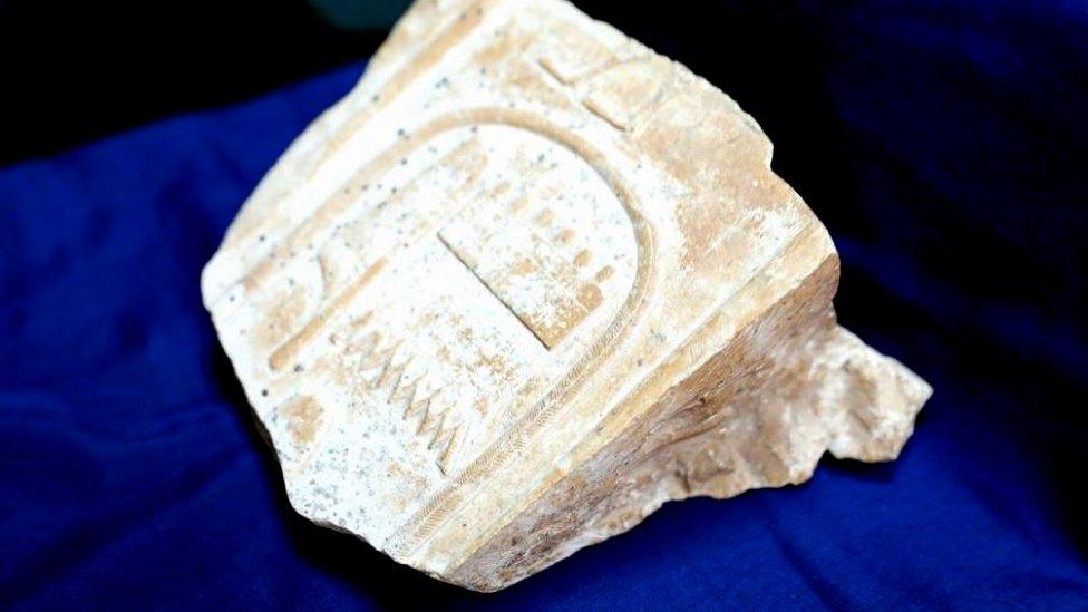 An ancient Egyptian artefact recovered from an auction house in London