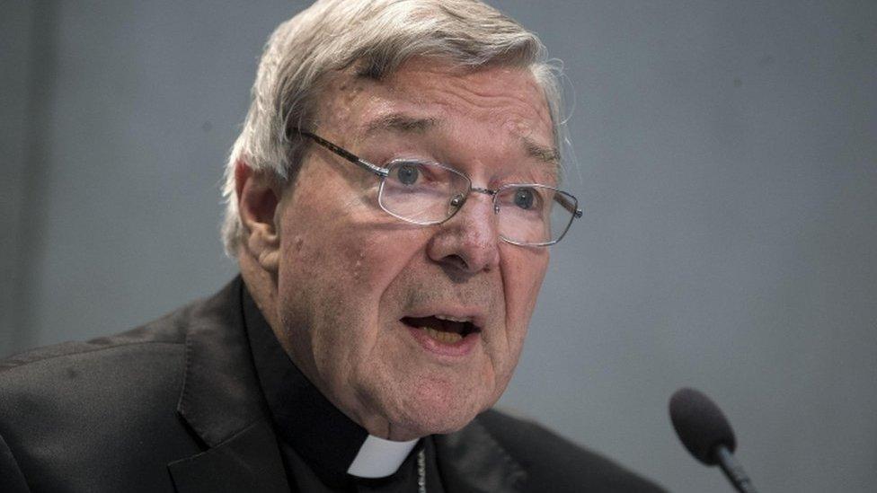 Australian Cardinal George Pell speaks to members of the media at the Vatican on 29 June 2017.