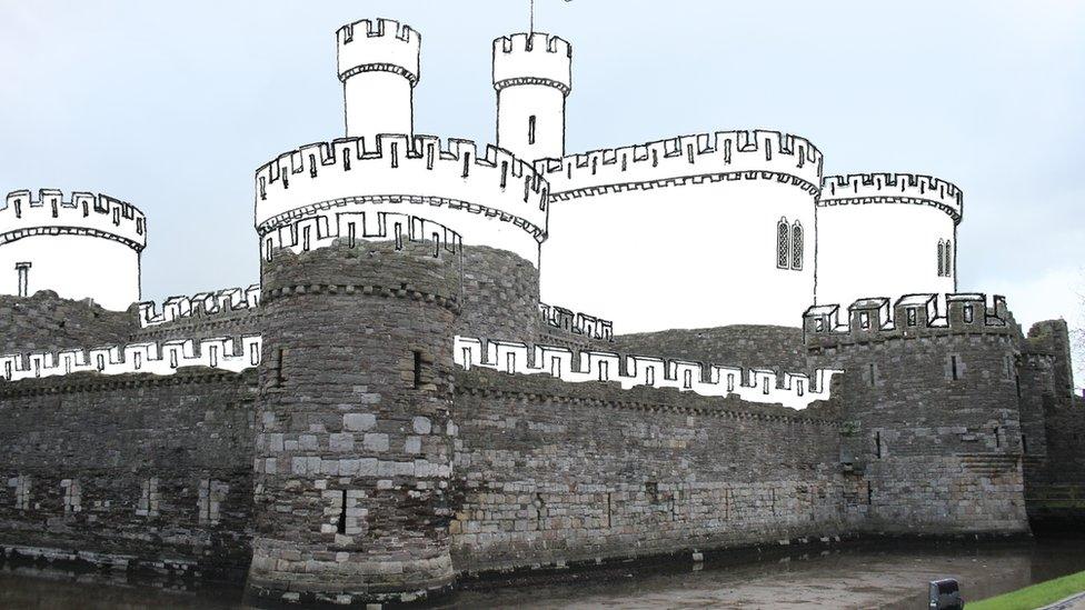 Beaumaris Castle's south west tower