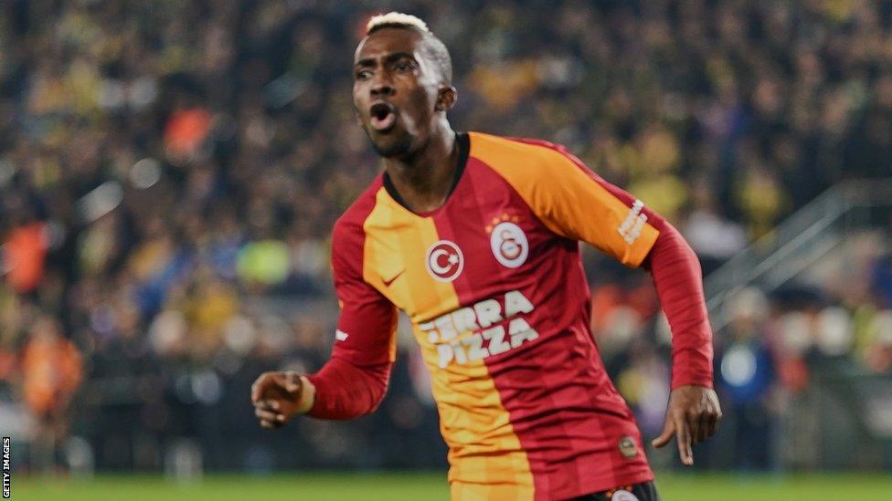 Henry Onyekuru in action for Glalatsaray