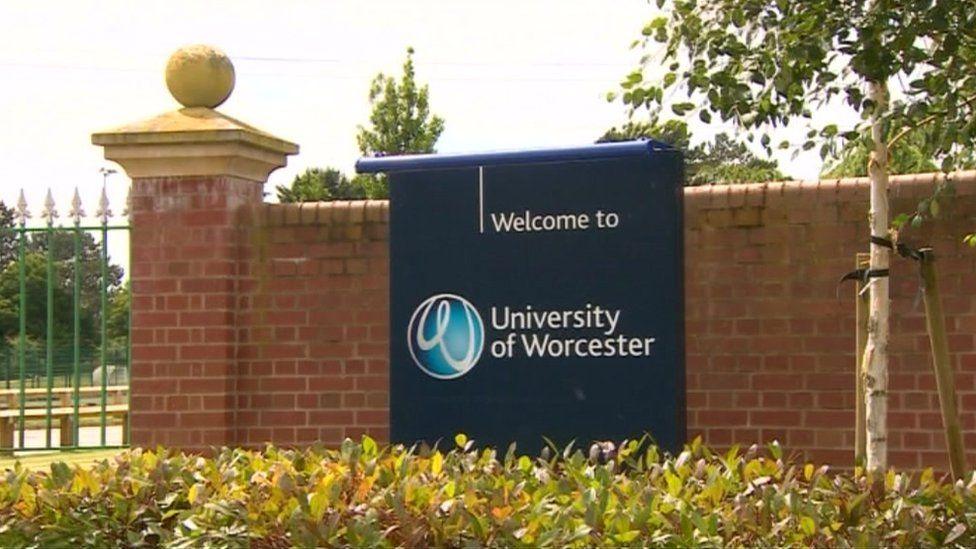 University of Worcester sign