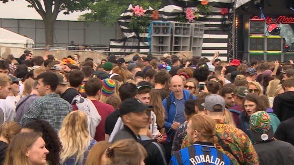 Festival crowd