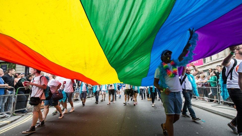 Pride march in London