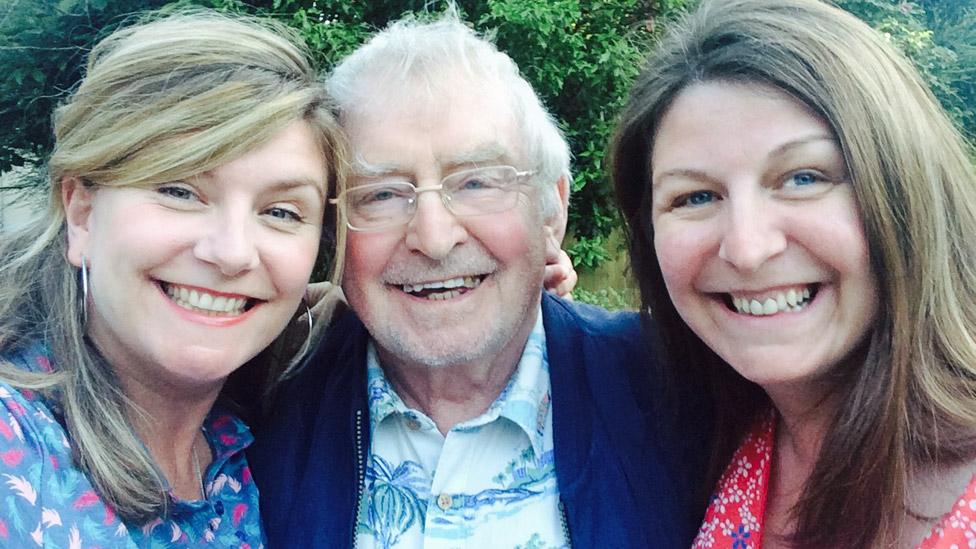 Peter Gordon and daughters Anna (left) and Cassie