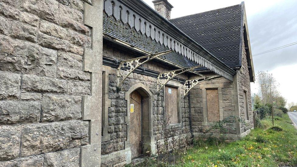 The former Axebridge Railway Station building