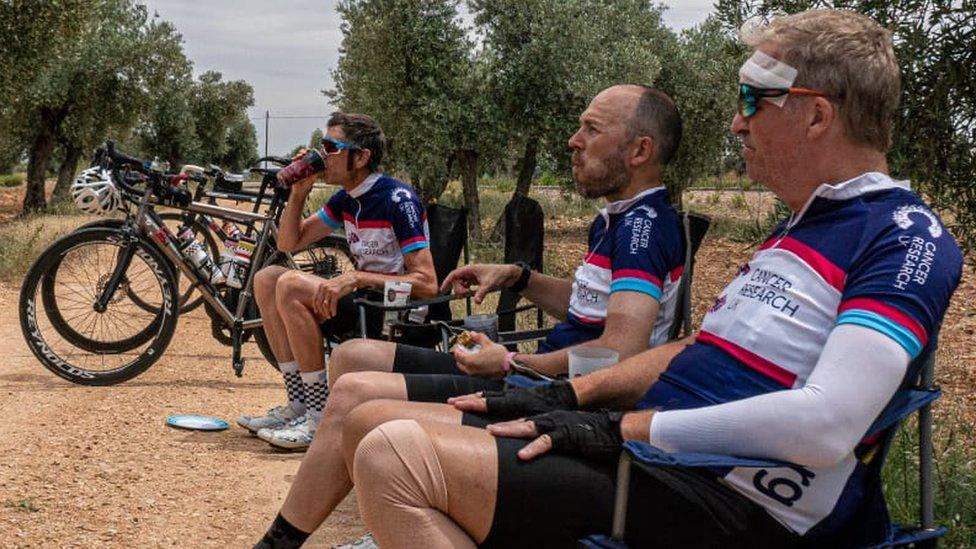 Three cyclist, one with a head injury in Spain