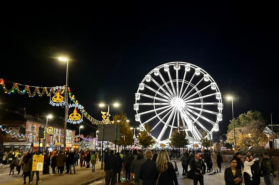 Big wheel in Leicester for Diwali 2022