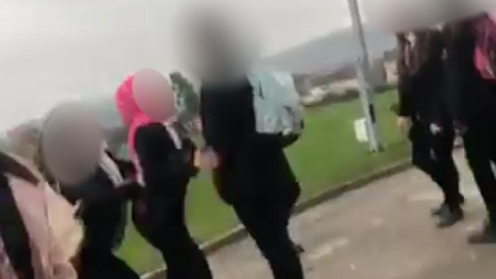 Video of girl being attacked