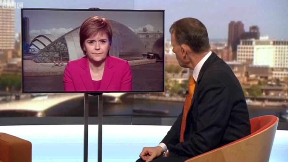 Nicola Sturgeon on Marr