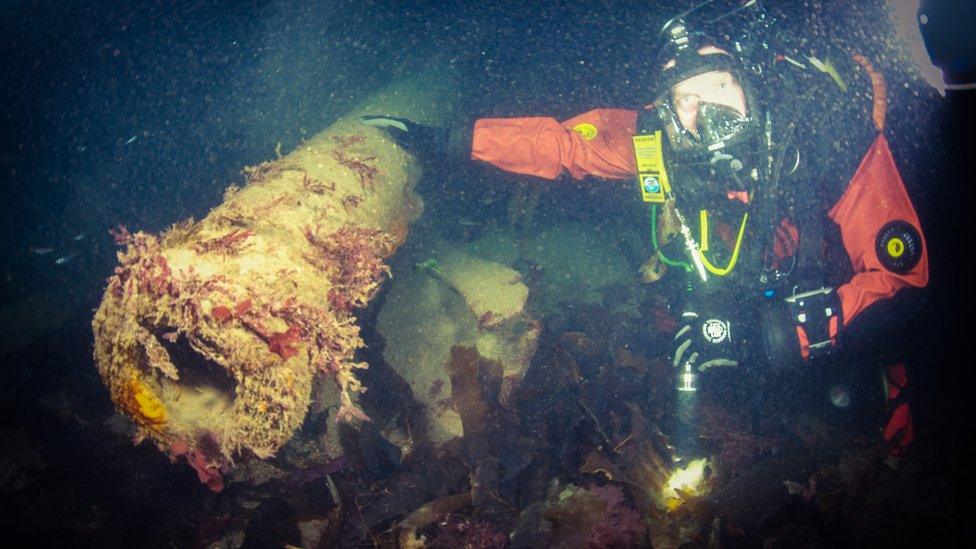 Divers from all over Europe come to the wreck