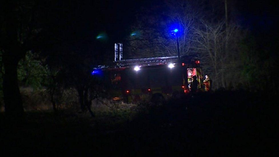 Fire at Denbigh hospital