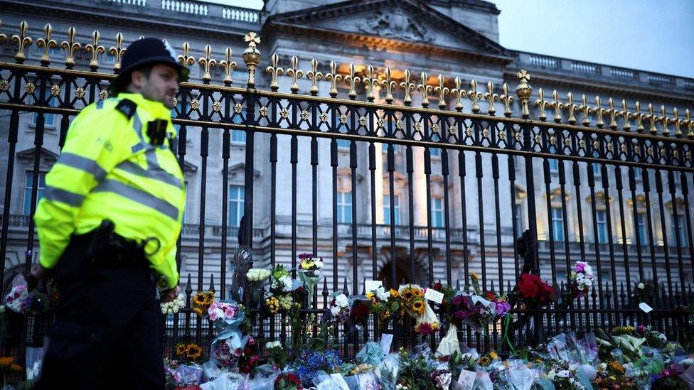 Policeman outside Buckingham Palace