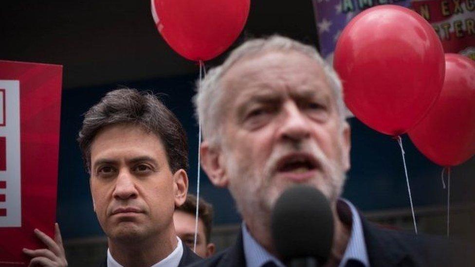 Ed Miliband and Jeremy Corbyn