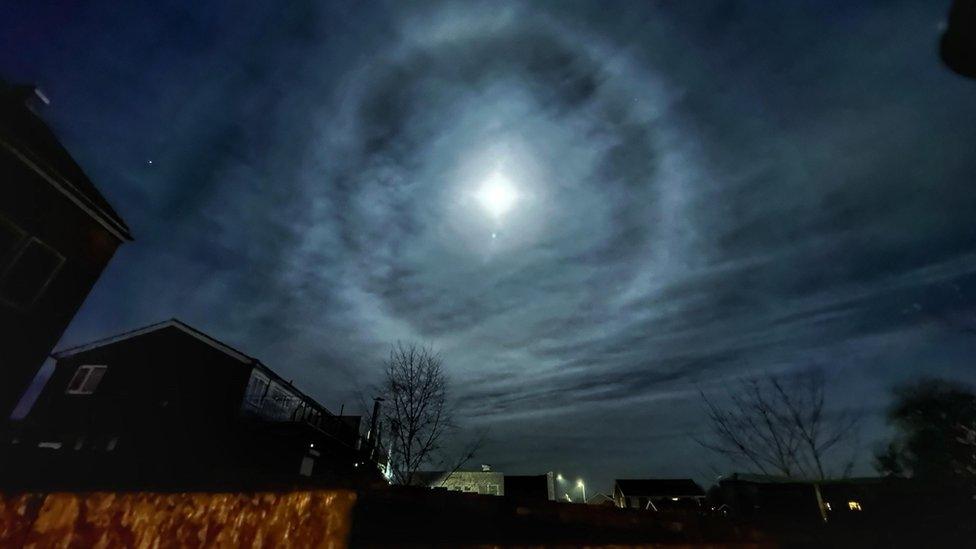 Full moon over Scunthorpe