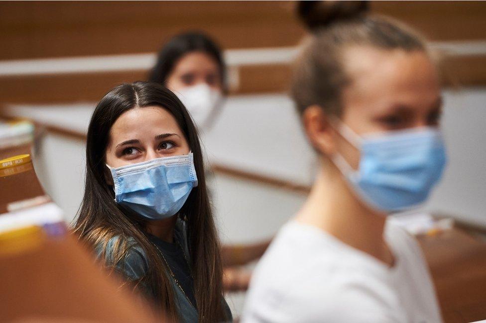 Students in Madrid in July