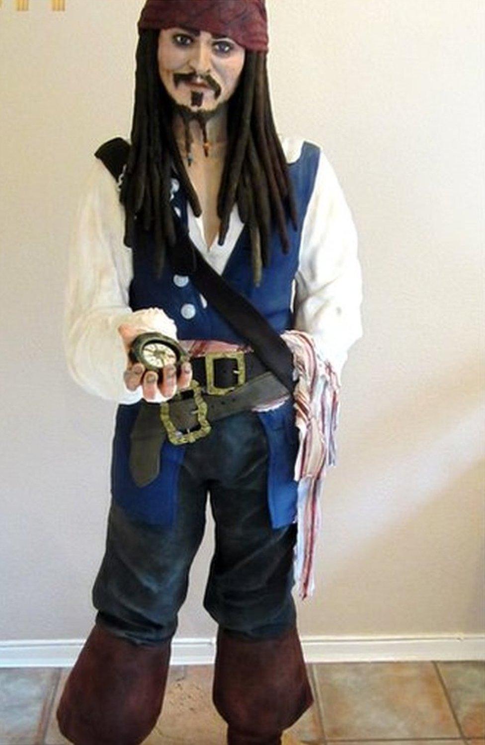 The full Johnny Depp cake