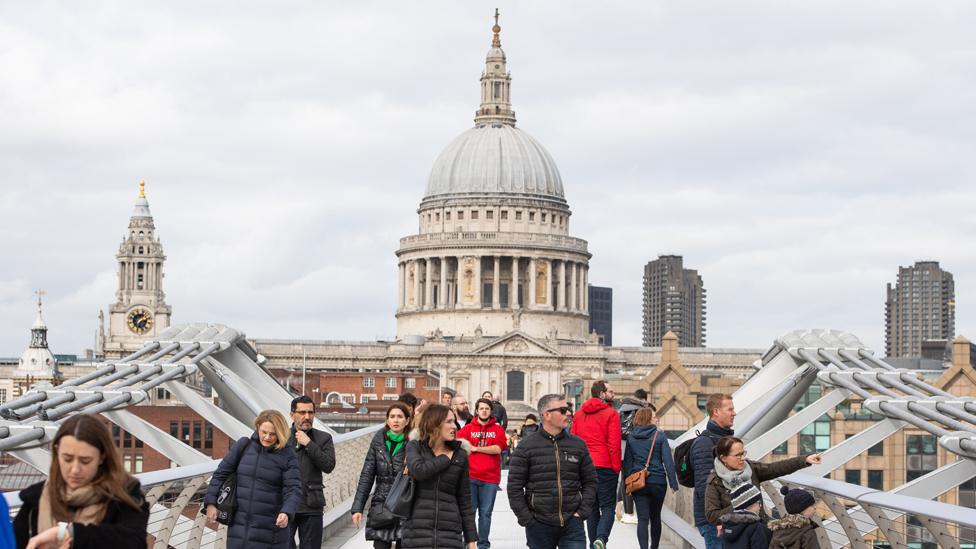 Millennium Bridge, 13 March 2020