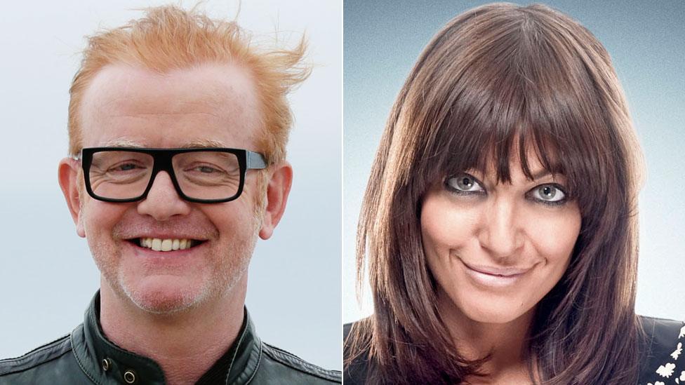 Chris Evans and Claudia Winkleman