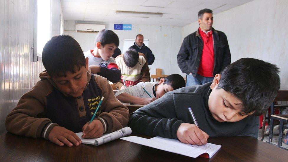 Remedial education centre in the Zaatari refugee camp, Jordan (file photo January 2016)