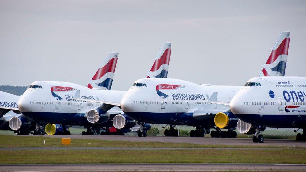 BA aircraft at Cardiff