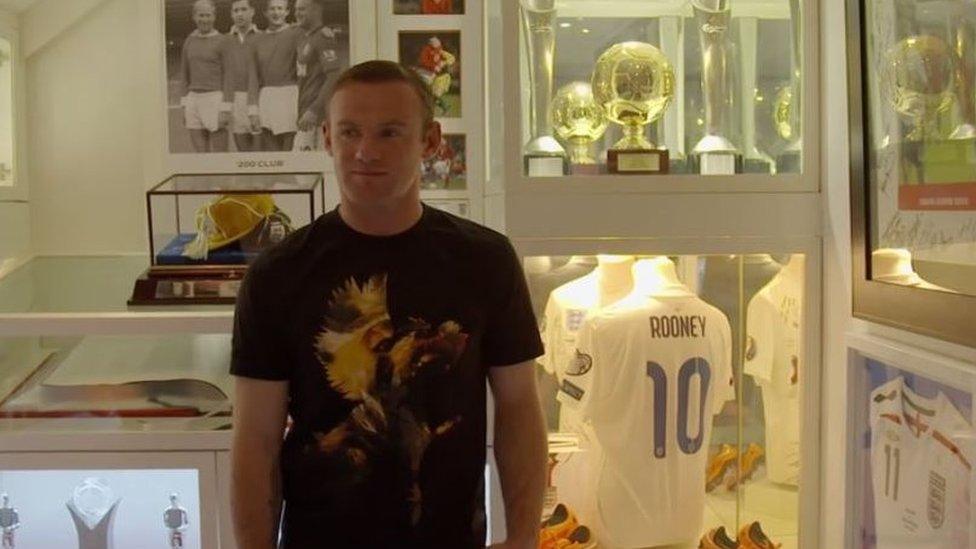 Rooney in trophy room