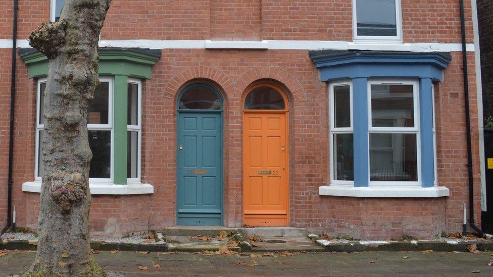 Renovated houses on Cairns Street