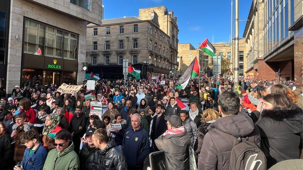 Glasgow protest