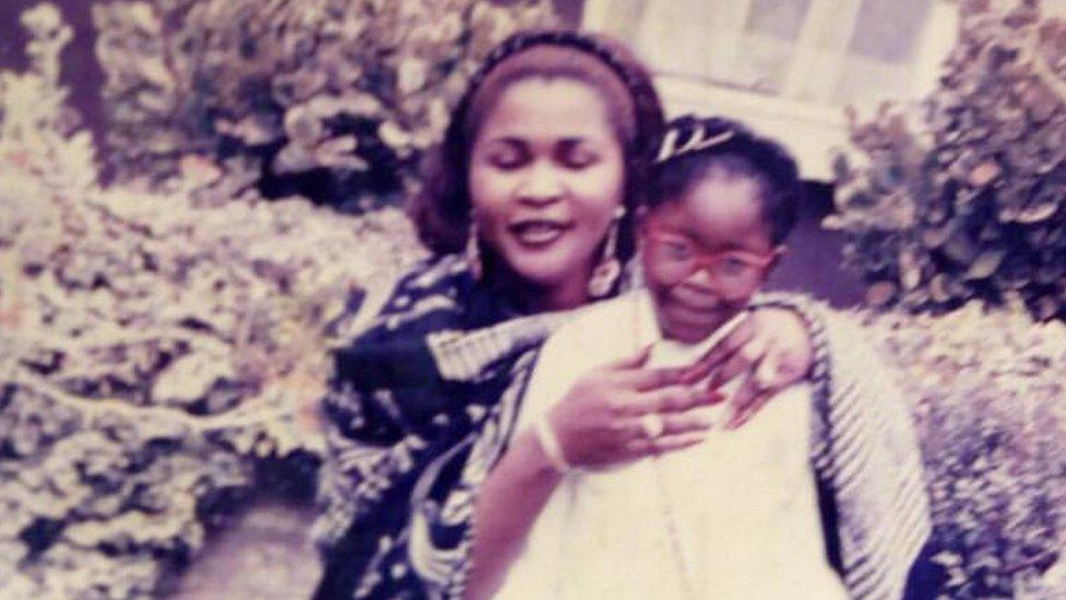 Gina Atinuke Knight with her birth mum