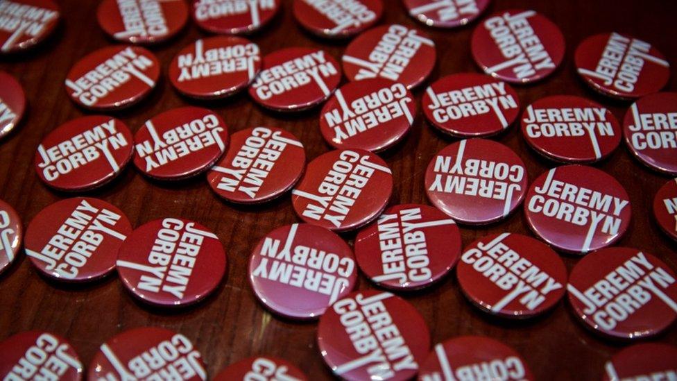 Jeremy Corbyn badges