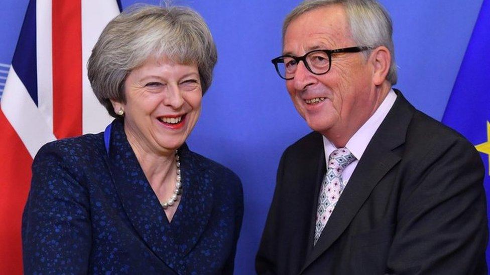 May and Juncker in Brussels