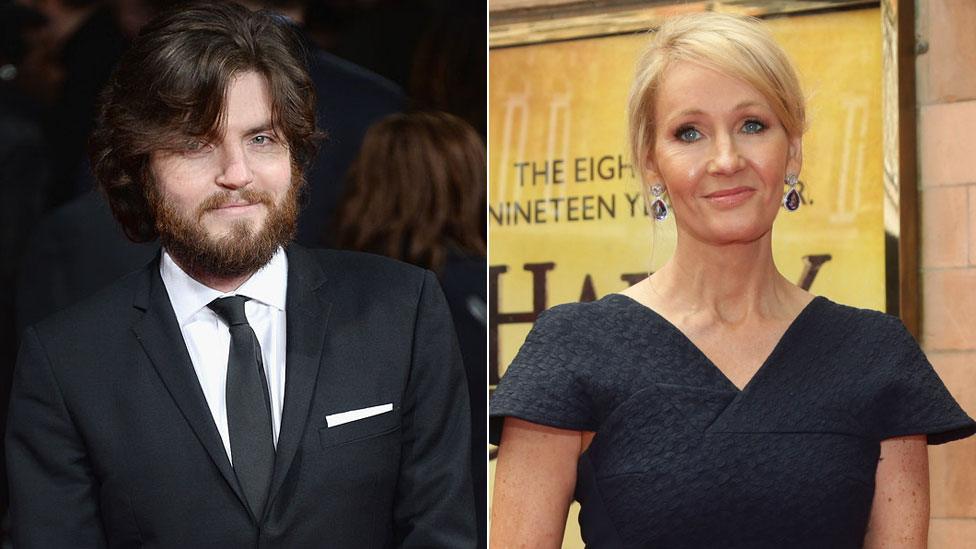 Tom Burke and JK Rowling