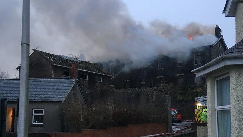 Fire at Old Workhouse