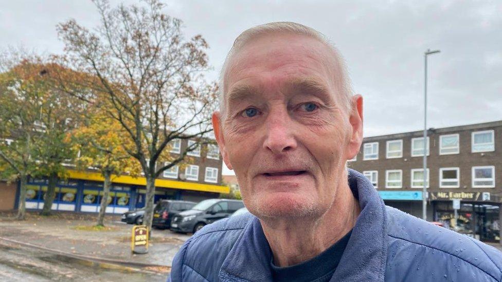 Retiree Philip Warhurst, who lives in a council house Wheeler Road