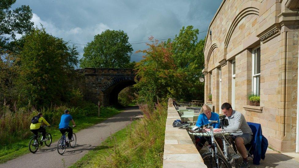 Hassop Station on the Monsal Trail