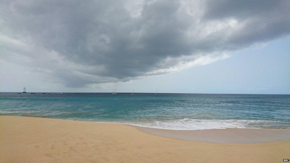 Clouds above the sea